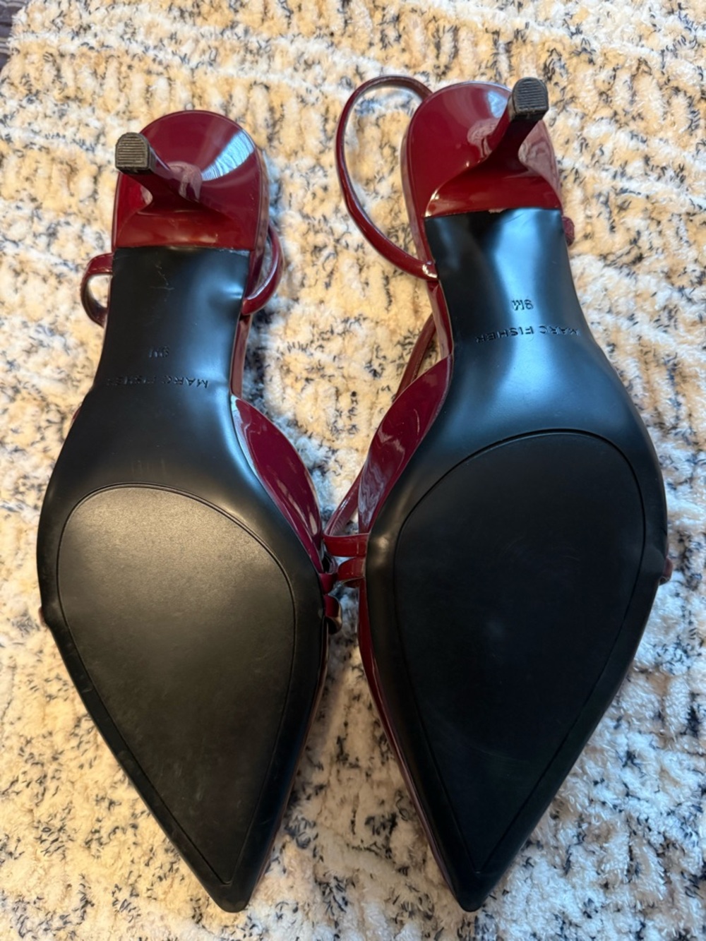 Marc Fisher Illie Pump Burgundy Patent Leather - Picture 4 of 4